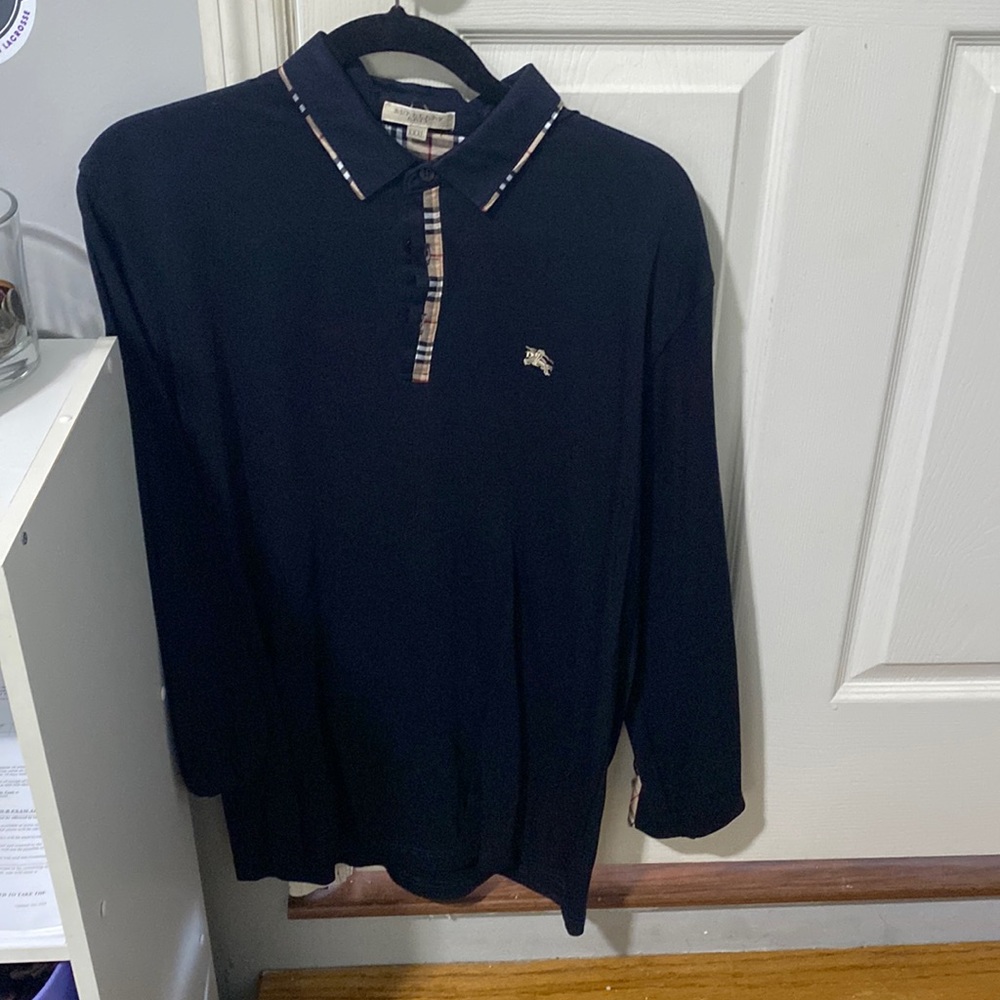 burberry long sleeve mens shirt